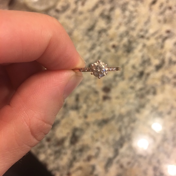 Anna Sheffield Rose Gold Hazeline Ring - Picture 4 of 8